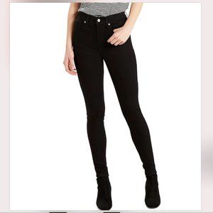 Levi's Mile High Super Skinny black jeans size 31